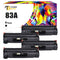 Toner Bank 83X 83A Toner Cartridge Compatible for HP CF283A 83A CF283X 83X Work with Laserjet Pro MFP M127fn M127fw M225dn M225dw M125nw M125a Laserjet Pro M201dw M201n Printer (Black, 4 Pack)