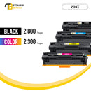 201A 201X CF400X Compatible Toner Cartridge Replacement for HP 201X CF400A CF400X CF401X CF403X CF402X High Yield M252dw M277dw M252n M277n Printer (Black Cyan Magenta Yellow, 4-Pack)