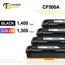 202A Toner Cartridges Compatible for HP 202A 202X CF500A CF500X Color LaserJet Pro MFP M281fdw M281cdw M254dw M281fdn M281 M254 CF501A CF502A CF503A Printer Ink (Black Cyan Yellow Magenta, 4-Pack)