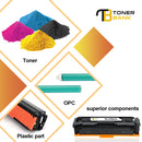 Toner Bank Compatible Toner Cartridge Replacement for HP 202A CF500A Color Pro M254dw M254nw Pro MFP M280nw M281cdw M281fdn M281fdw Printer Ink (BK+C+Y+M, 4-Pack)