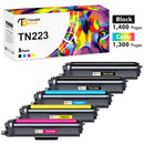 5-Pack TN223 Toner Cartridge Compatible for Brother TN-223 TN 223 TN227 HL-L3270CDW L3230CDW L3230CDN L3290CDW MFC-L3710CW L3770CDW Printer (2xBlack, 1x Cyan, 1x Yellow, 1x Magenta)