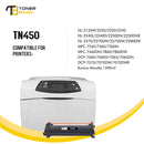 TN450 TN420 Toner Cartridge Compatible for Brother TN420 TN-420 TN450 HL-2280DW HL-2270DW DCP-7065DN MFC-7360N MFC-7860DW HL-2240D DCP-7060D MFC7460DN MFC7240 High Yield (2-Pack, Black)