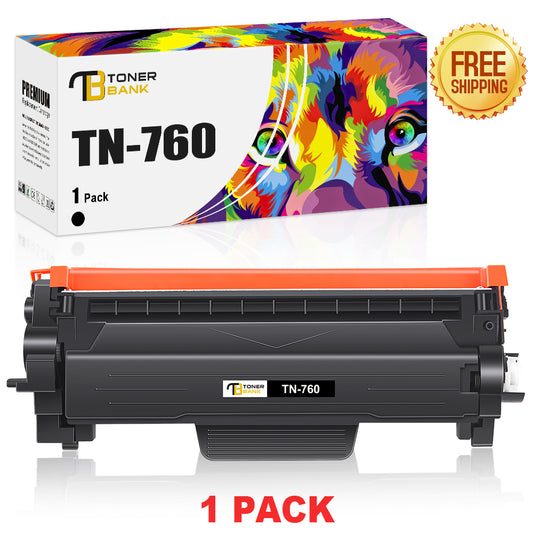 compatible brother tn760 toner black 1 pack