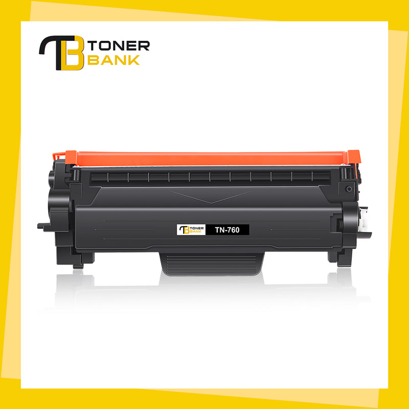Toner Bank 1-Pack Compatible Toner for Brother TN-760 TN760 TN 730 TN-730 HL-L2350DW L2395DW DCP-L2550DW MFC-L2710DW L2750DW (Black)