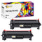 compatible for brother tn760 toner cartridge black 2 pack