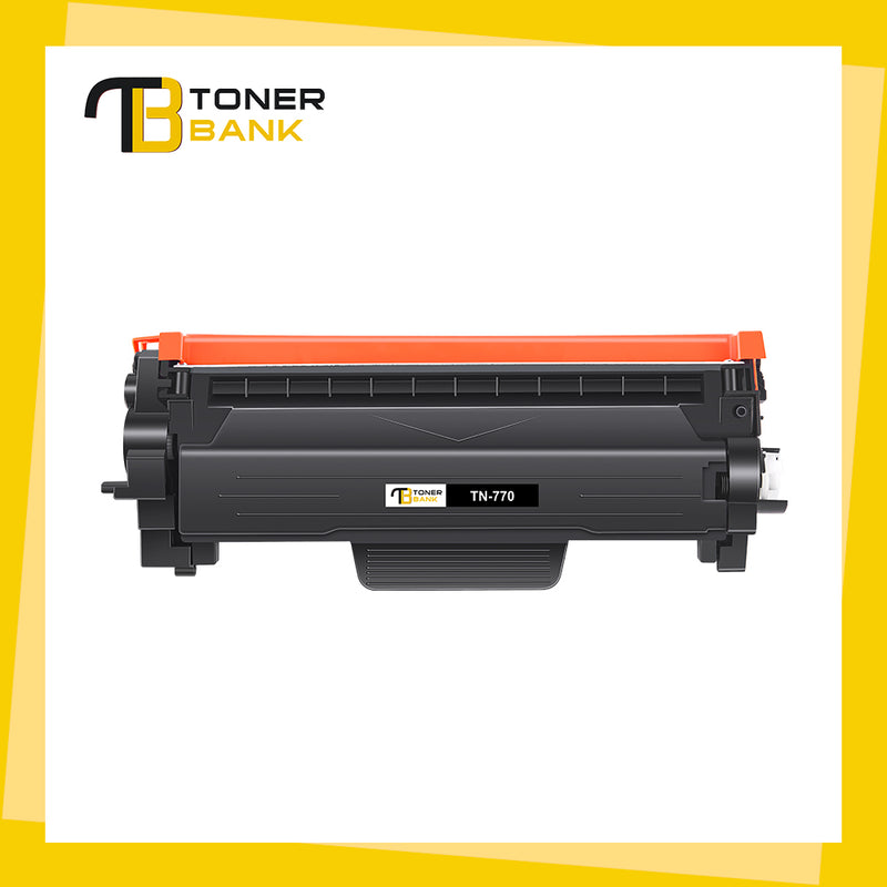 Toner Bank TN770 Toner Cartridge Compatible for Brother TN-770 TN770 High Yield for MFC-L2750DW MFC-L2750DWXL HL-L2370DW HL-L2370DWX Printer (Black, 2-Pack)