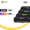 Toner Bank Compatible 055H 055 Toner Cartridge for Canon 055H 055 High Capacity for Color imageCLASS MF743Cdw MF741Cdw MF745Cdw MF746Cdw LBP664Cdw Printer Ink (Black Cyan Magenta Yellow, 4-Pack)