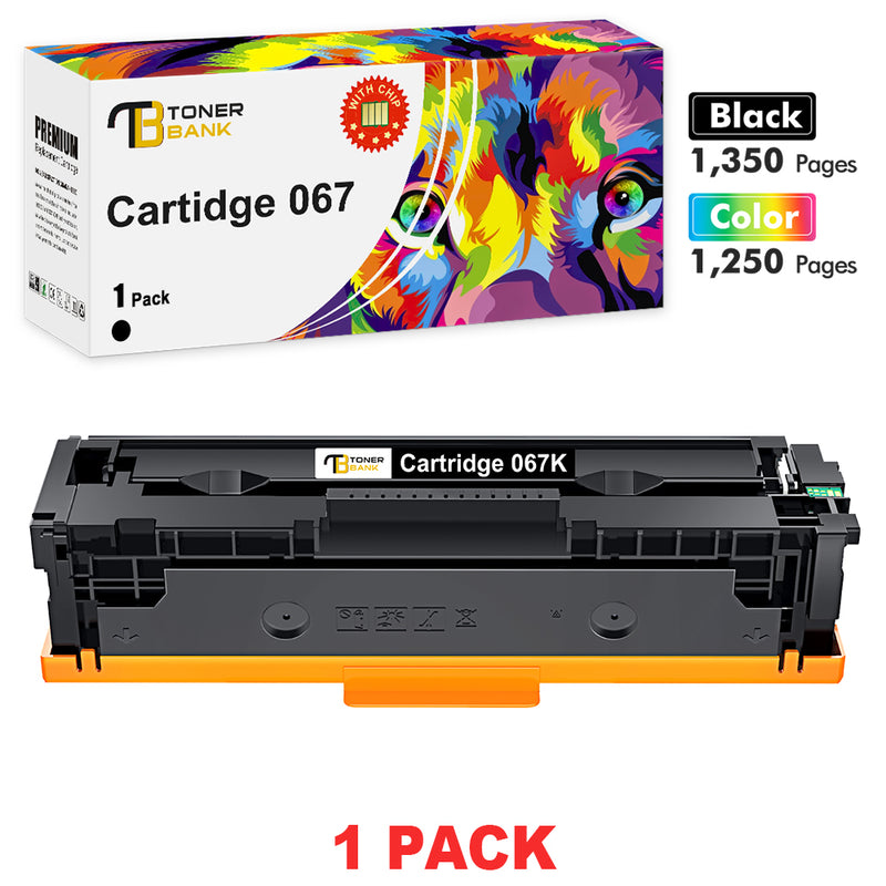 067 Toner Cartidge Compatible for Canon 067 Cartidge 067 imageCLASS MF656Cdw LBP632Cdw MF653Cdw LBP633Cdw MF654Cdw Series Printer (Black 1-PACK)