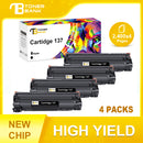 compatible canon 137 toner cartridge 4 pack