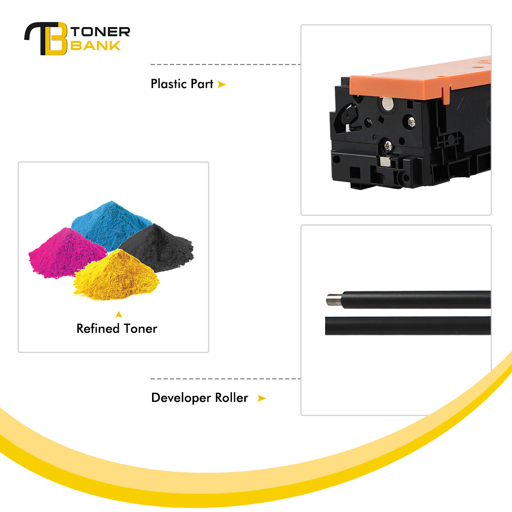 046 046H Toner Cartridge Compatible for Canon 046 046H CRG-046 Color imageCLASS MF733Cdw MF731Cdw MF735Cdw LBP654Cdw Printer Ink (Black Cyan Yellow Magenta 4-Pack)