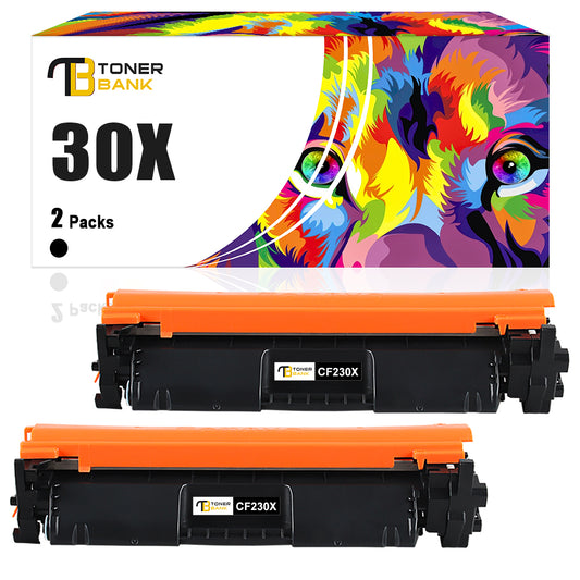 Compatible for HP 30A CF230A Black 2-Pack