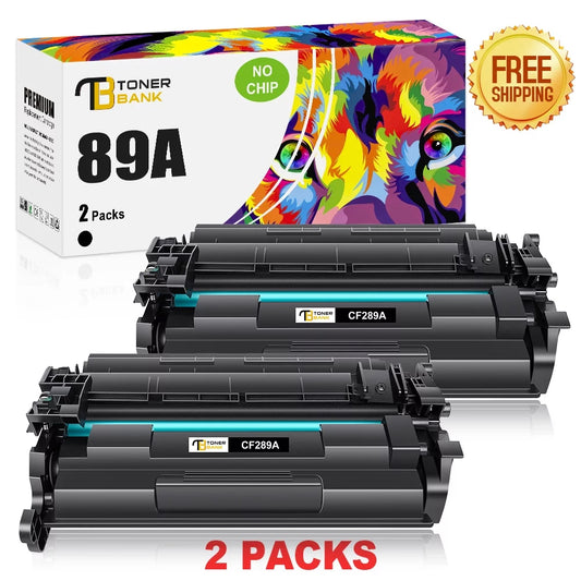 compatible hp 89a cf289a toner black 2 pack