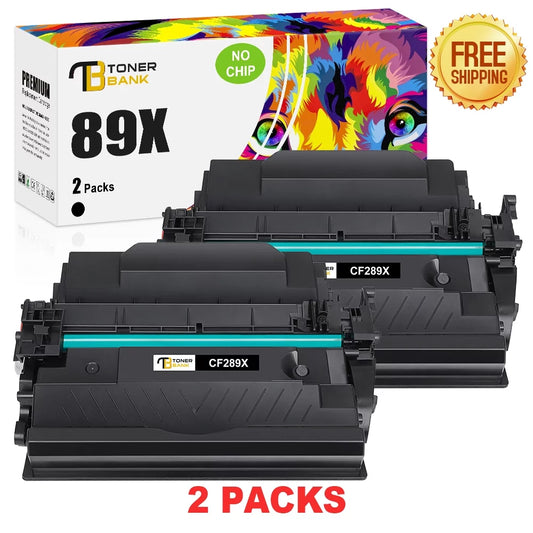 compatible hp 89x cf289x toner black 2 pack