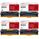 Toner Bank Compatible Toner Cartridge Replacement for Canon 054 054H CRG-054 Color ImageCLASS MF644Cdw MF642Cdw LBP622Cdw MF641Cw MF644 Printer Ink (Black Cyan Magenta Yellow, 4-Pack)