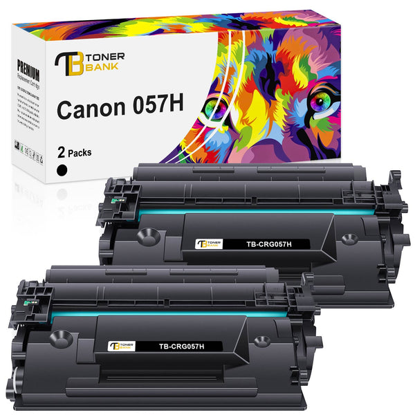 Canon CRG057H High Yield Compatible Toner Cartridges 2 Pack